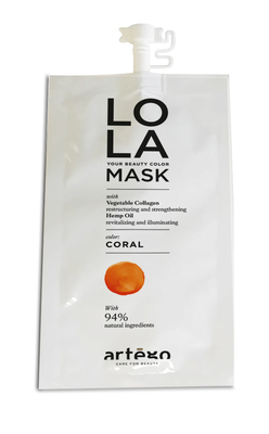 01-039053 LOLA COLOUR MASK ONESHOT CORAL 20ML